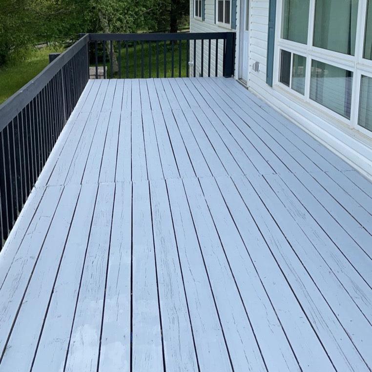 Black and White Deck - Uxbridge Property Transformation