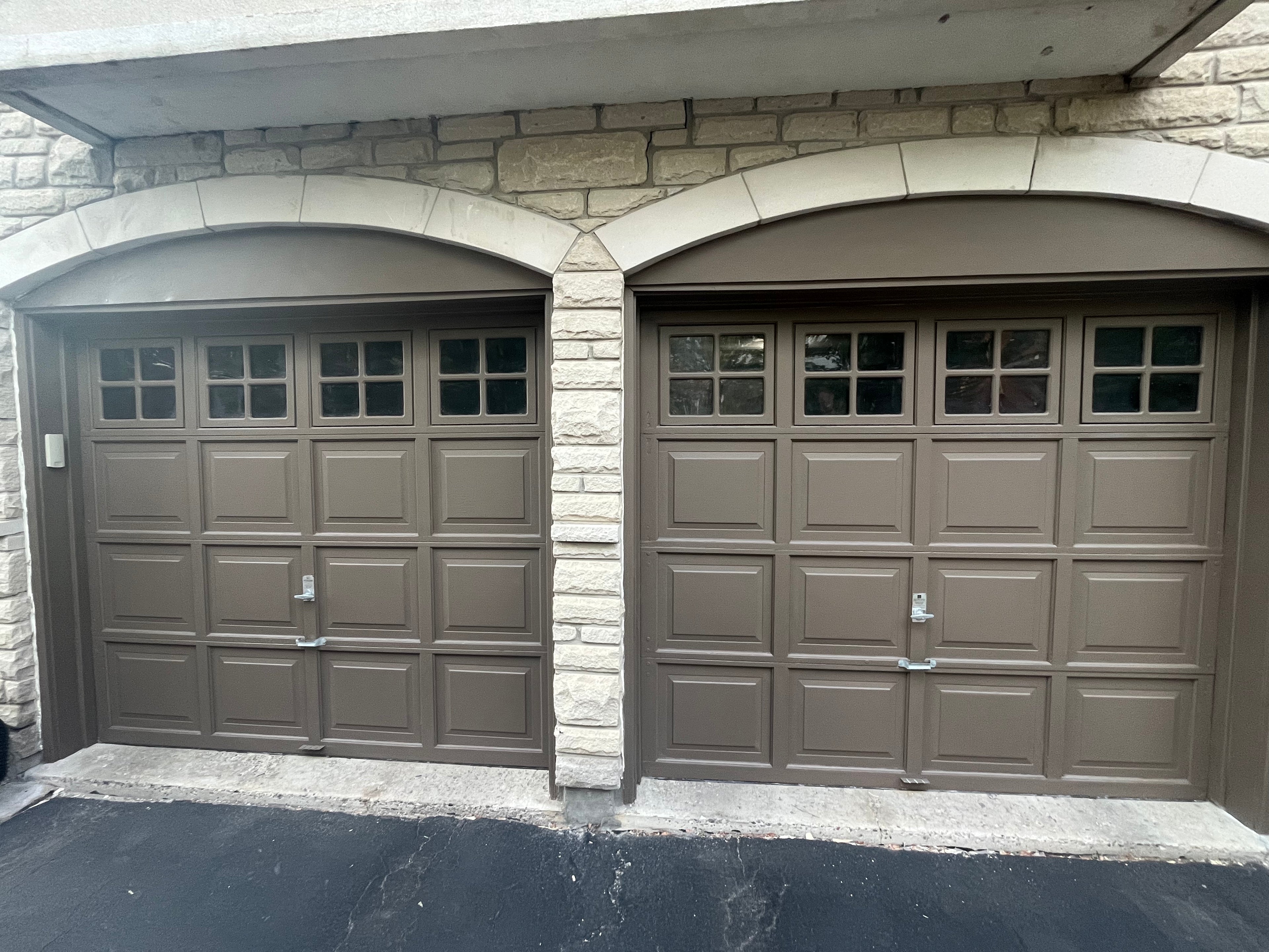 Brown Garage - Richmond Hill Front Yard Transformation